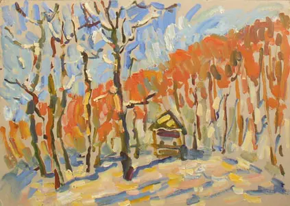 Gazebo in the woods