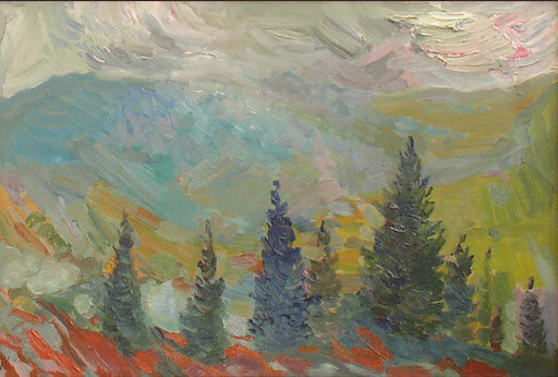 Sunrise in the mountains
