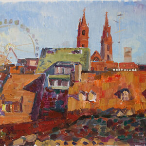 Roofs and shadows in Basel