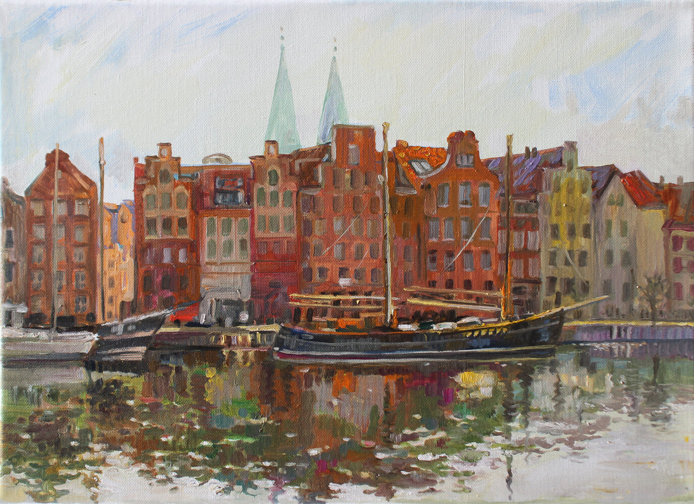 Water reflection in Lubeck