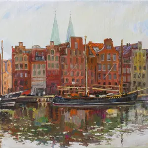 Water reflection in Lubeck