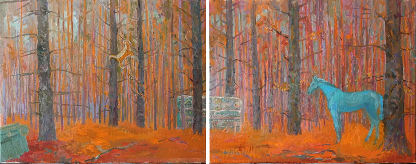 Forest 2. Diptych
