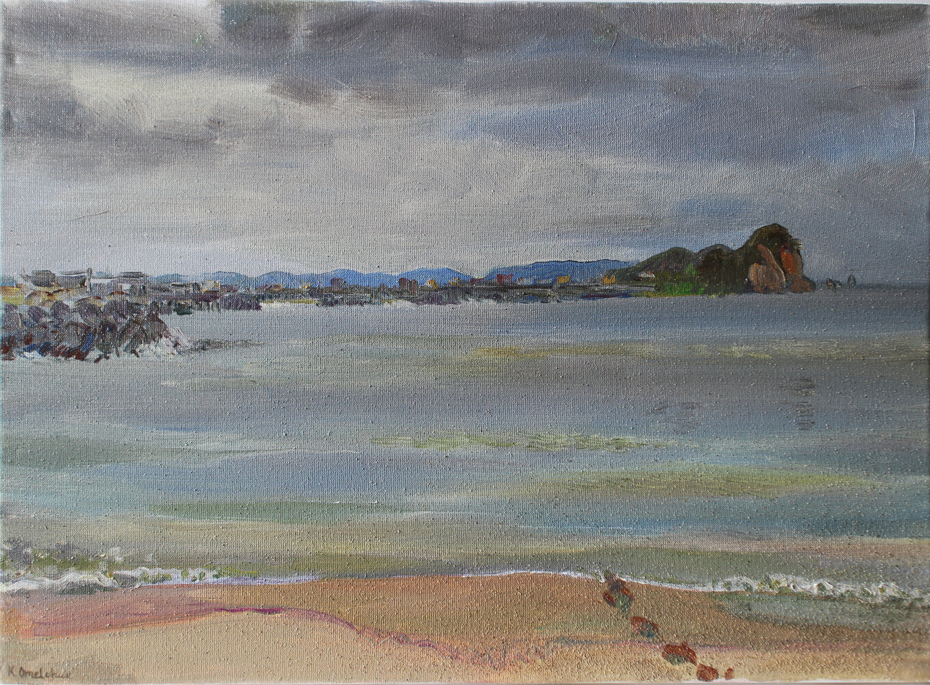 Sea of Japan coast in Hane, Oda