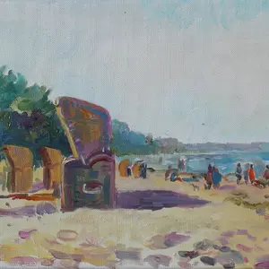 Strandkorbs at Baltic seashore